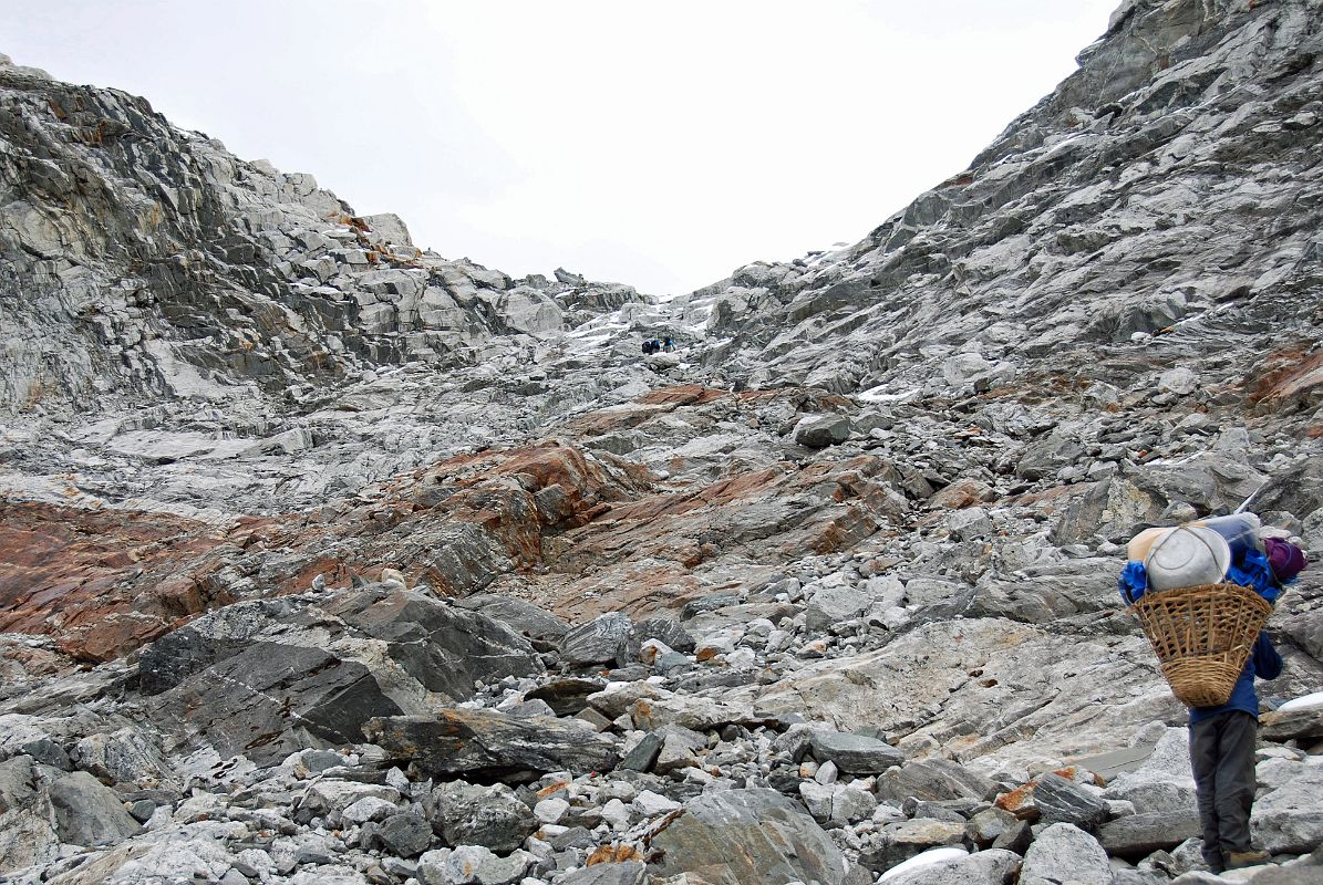 11 Climbing Towards Cho La From Gokyo Side